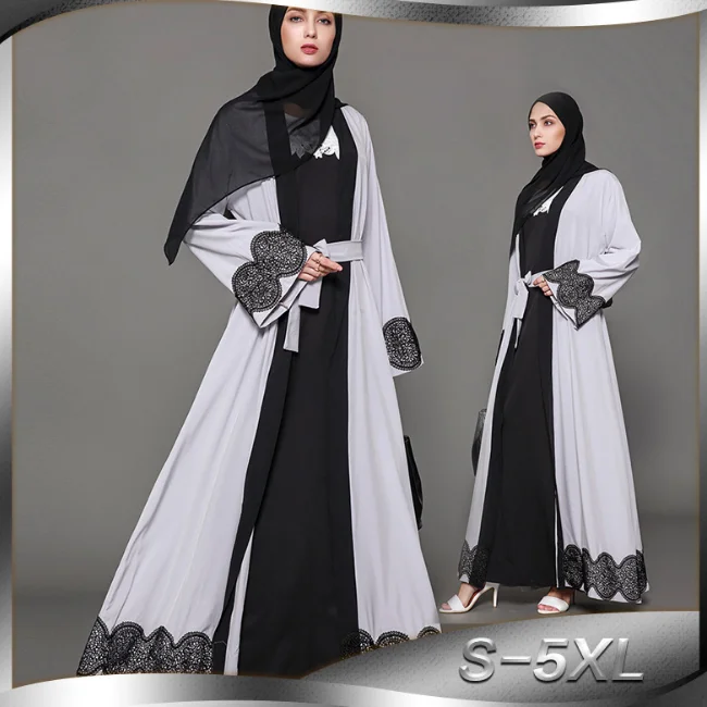 
SE4412 Arab Turkish Dubai Long Muslim Women Islamic Dresses Latest Designs Pray Simple Black Abaya 