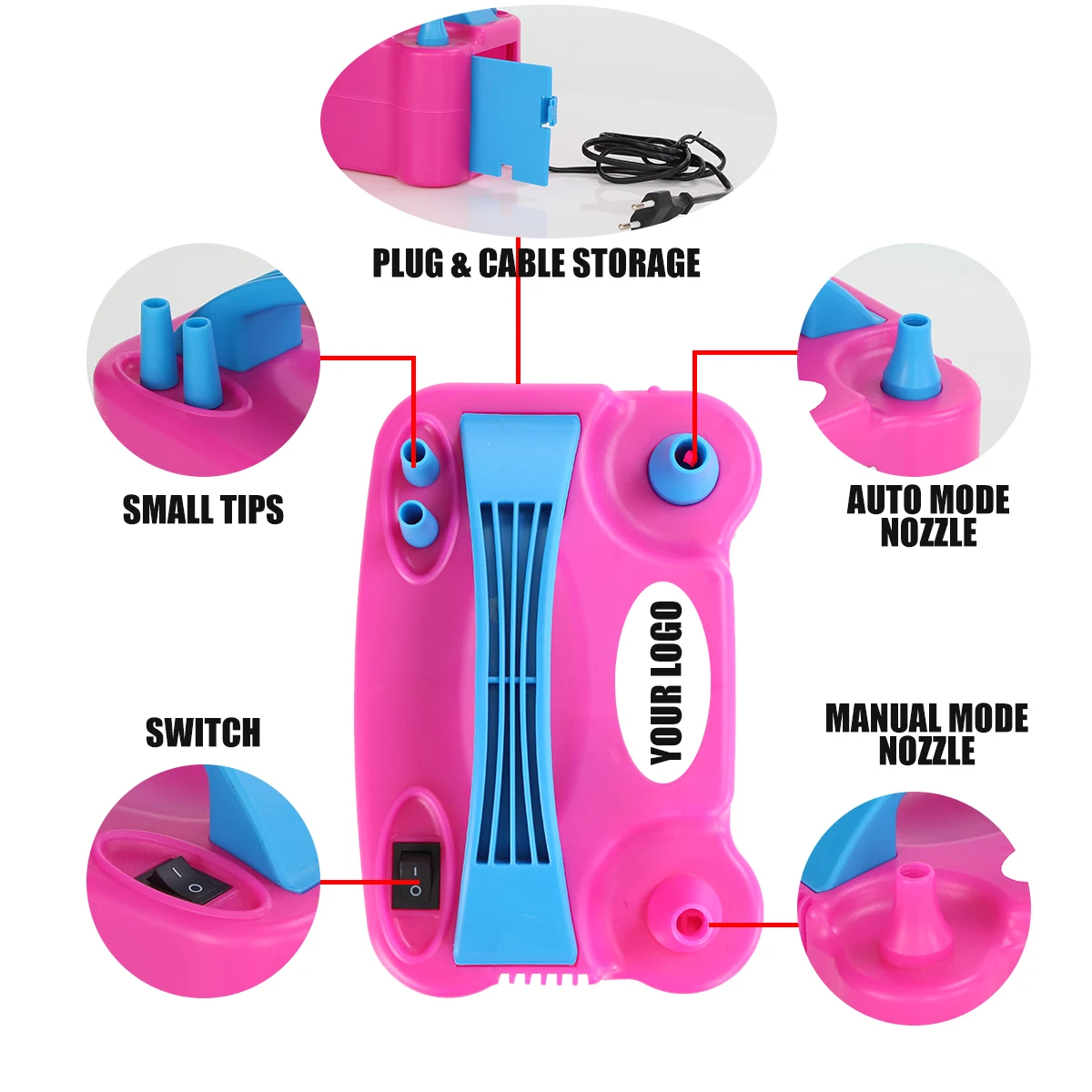 balloon inflator machine air pump electric balloon pump electric air balloon pump for birthday party