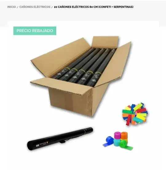 New Electric Confetti Cartridge 80cm Confetti Cannon Confetti E Cartridge for Outdoor Birthday Celebrations Weddings