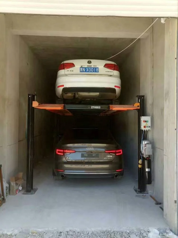 CE утвержденный автомобильный подъемник парковочное оборудование поворотный станок 4 стойки 2 напольные парковочные подъемники
