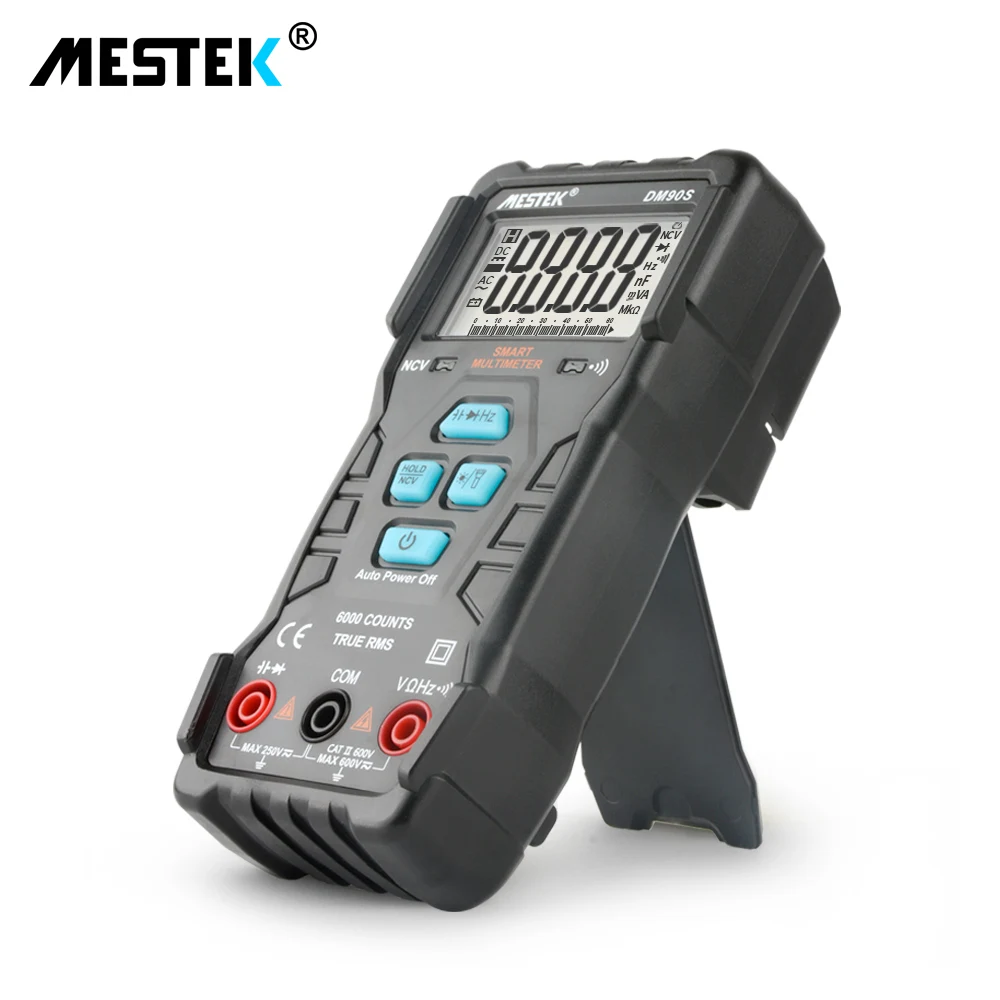 new product ideas Mestek Smart  Multimeter 6000 Counts  DM90S 600V/10A Voltage Current Resistance Multimeters Tester