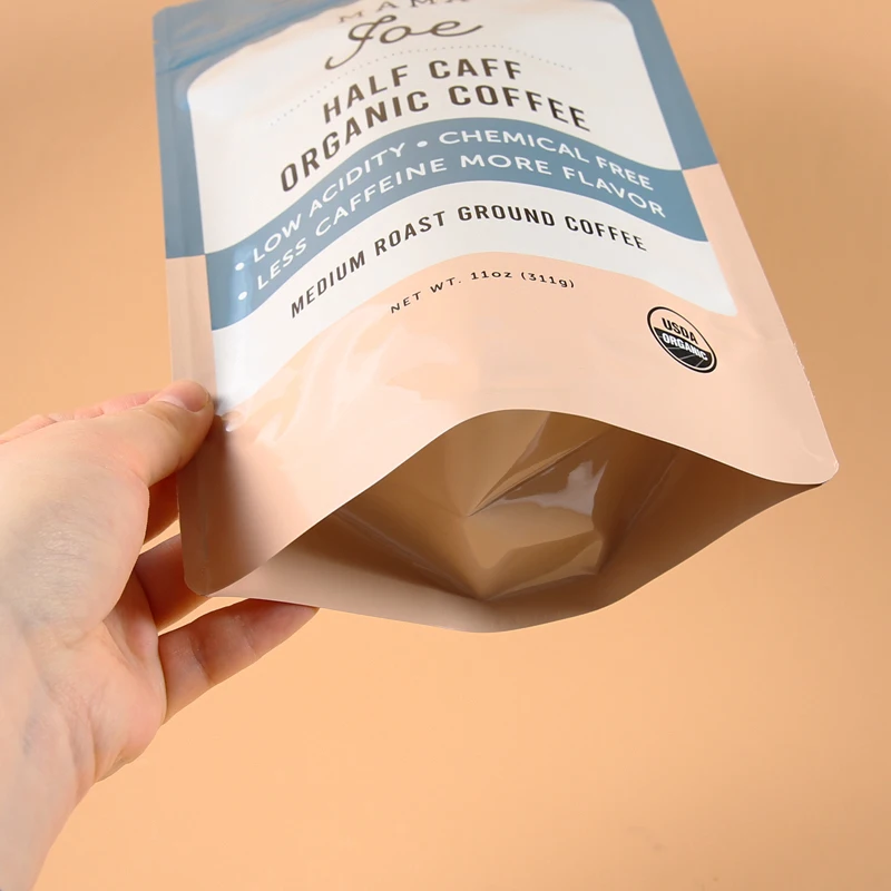 Limited time discount Custom printed Custom logo aluminum foil stand up pouch With Zipper coffee bag stand up pouch food grade