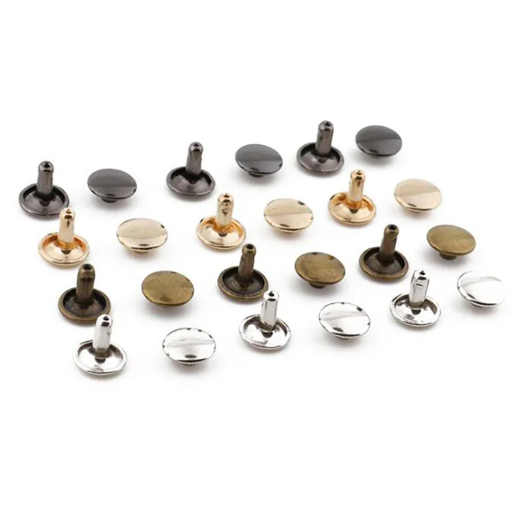 
factory wholesale custom size double flat head rivet for bags 