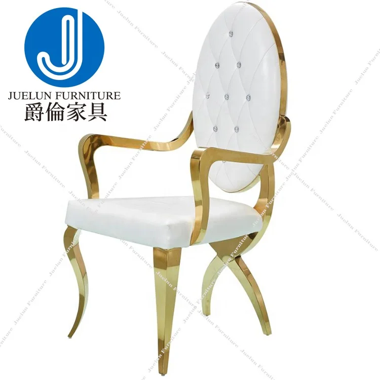 bridal chair wedding banquet chair with arms gold dining chair
