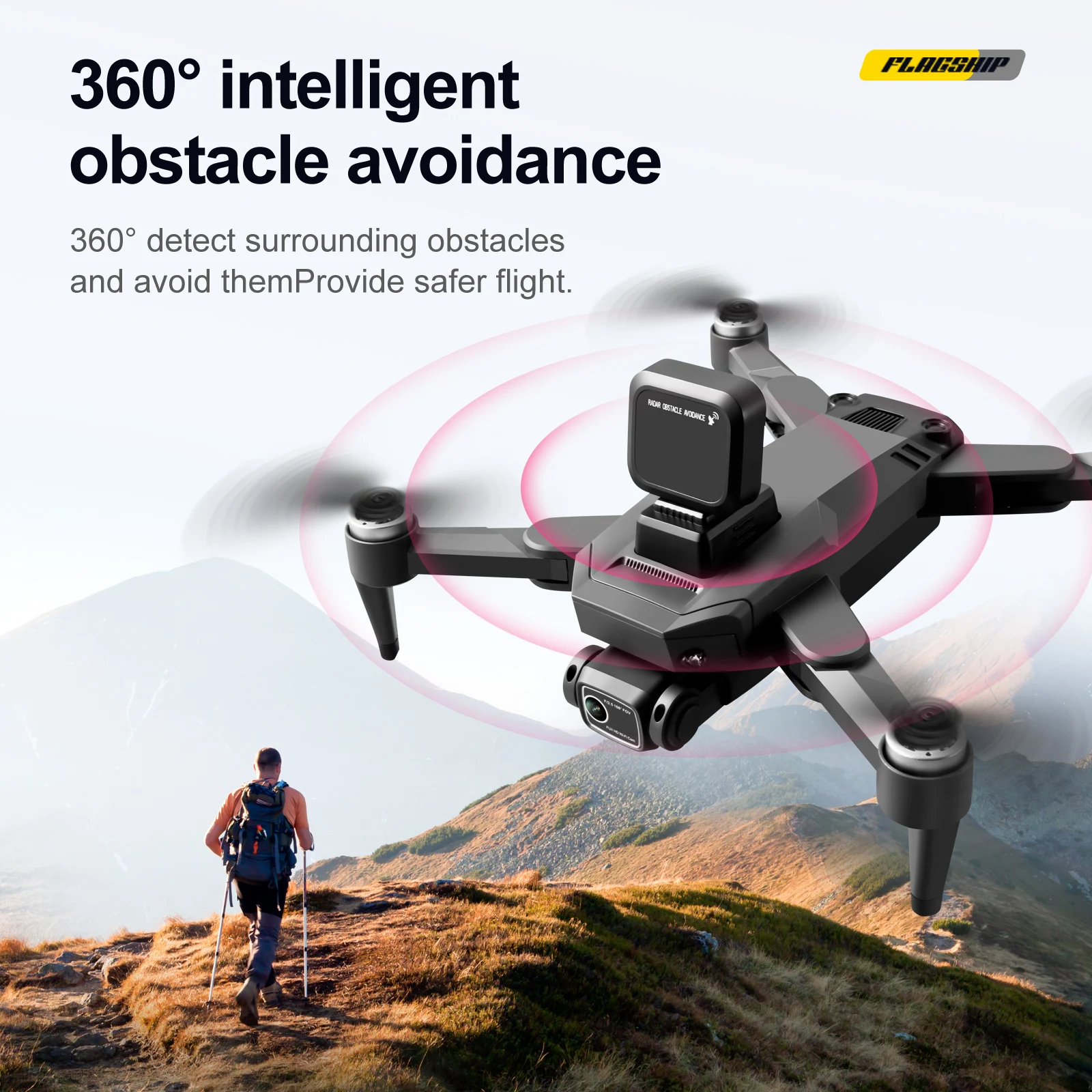 Valdus 6 Axis Speed Remote Control Drone 4K HD Camera UAV Remote Flying Gimbal Quadcopter GPS Drones S109