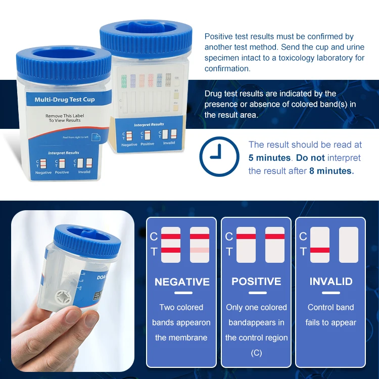 Multi-Drug One Step Rapid Test Cup DOA Rapid Drug Urine Test Cup