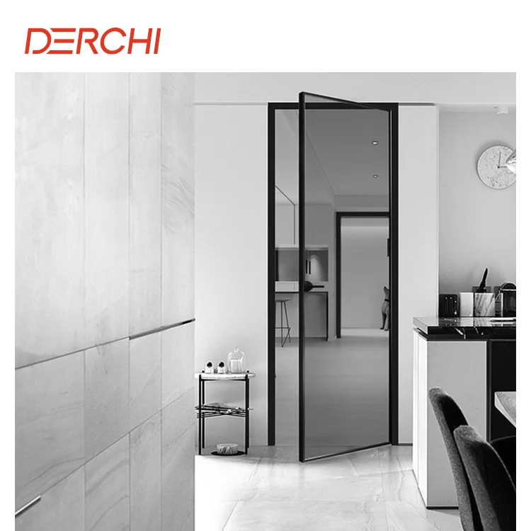 Modern cheap toilet door design glass aluminium bathroom door