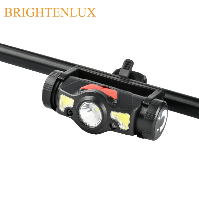 BRIGHTENLUX дешевый 180 Регулируемый USB Перезаряжаемый IPX4 водонепроницаемый светодиодный сенсорный налобный фонарь