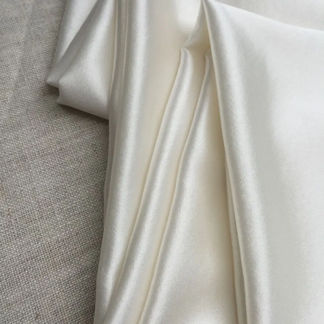 6A quality 30mm  114cm heavy satin silk fabric mulberry silk for bedding/wedding