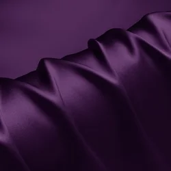 100% mulberry Silk Fabric 19mm silk satin fabric 114cm width NO.53 color deep purple