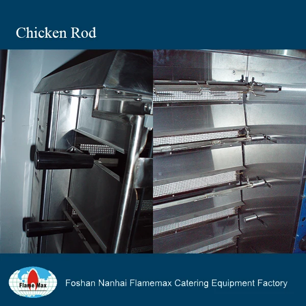 6 Rod 6 Layers Commercial Gas Chicken Rotisserie Bbq Grill Chicken Oven For Hotel Restaurant Equipment