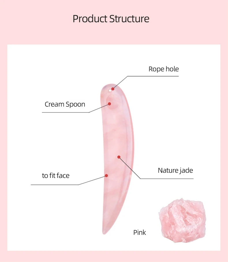 Jade Makeup Spatula Face Beauty Scoop Facial Skincare Powder Crystal Mini Jade Spoon Cosmetic Spoon
