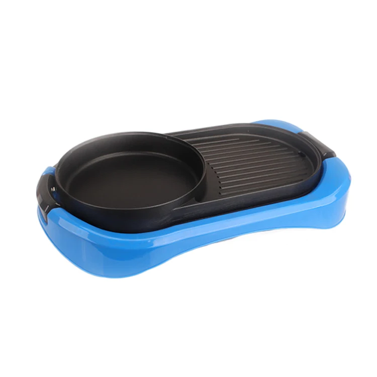 China supplier Multi-function 2 in 1 Electric grill with stainless pots