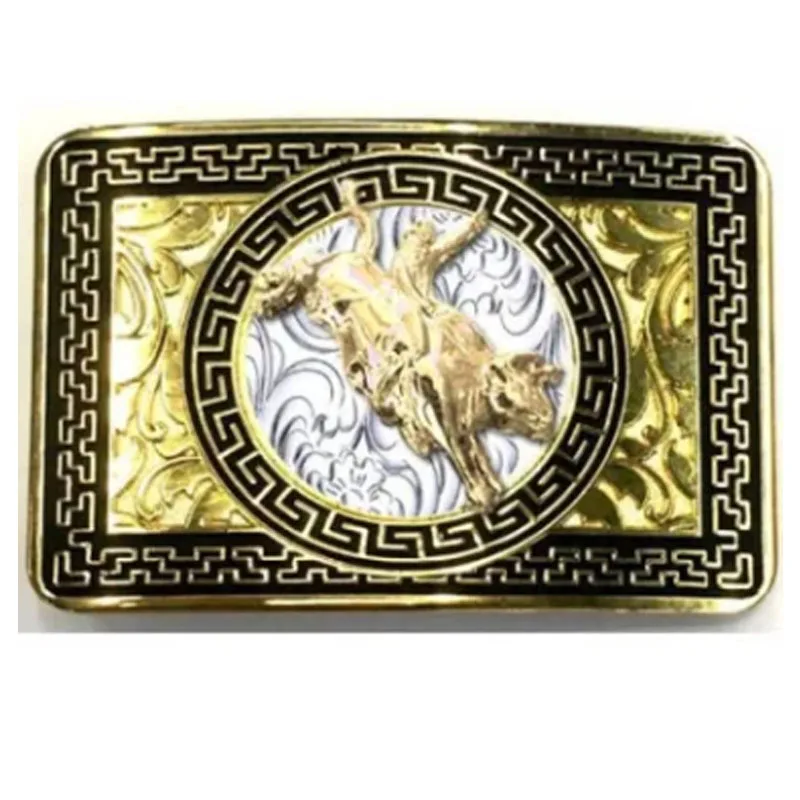 Custom Made Square Metal Silver Men Belt Buckle