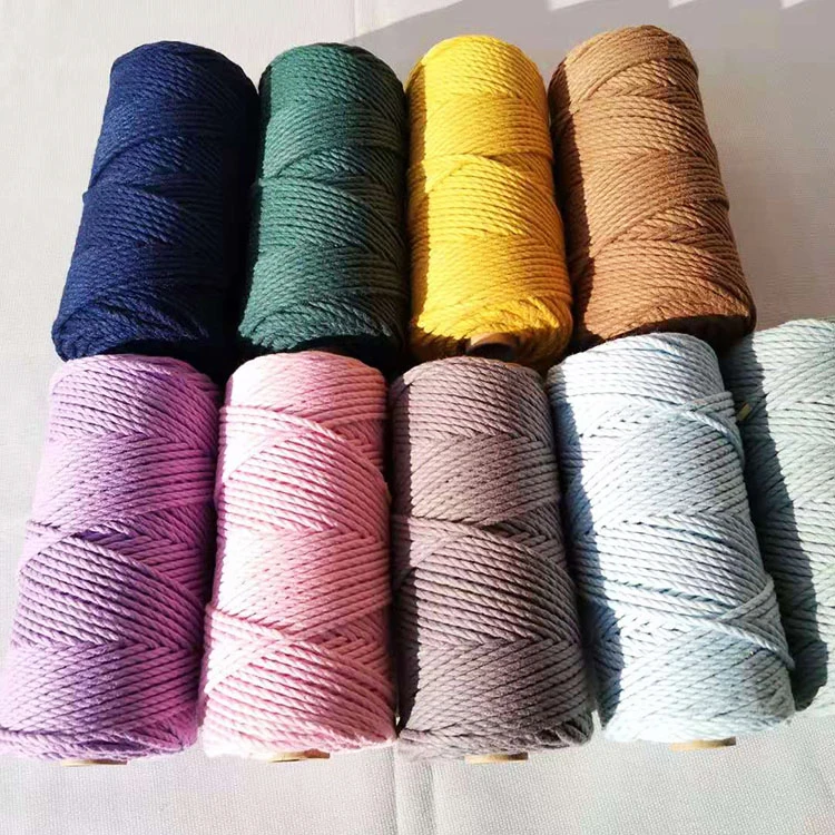  twisted braided cord 3 mm 100 meters linen cotton