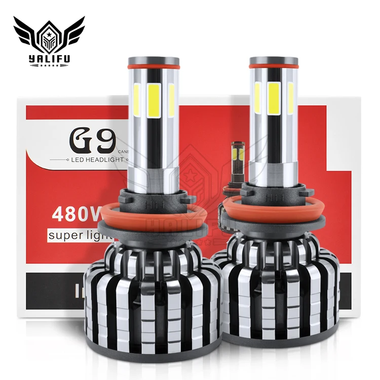 G9  Car LED Headlight 6 side Kits Headlamp Spot Light  Fog Light LED 100W 12000LM 12V 24V h4 h11 9005 9006 h13