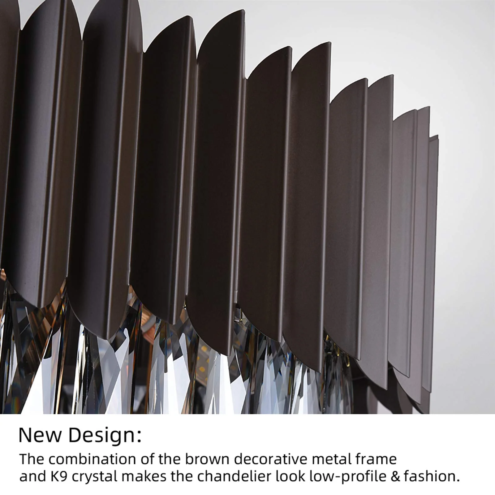 MEIYUN Indoor Black Crystal Pendant Light Wholesale Decorative Modern Wedding K9 Crystal Chandelier Light