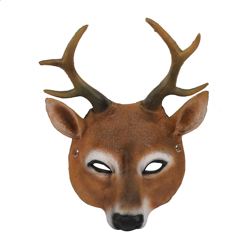 Animal masks makeup costumes props wholesale selling Halloween Christmas party deer masks