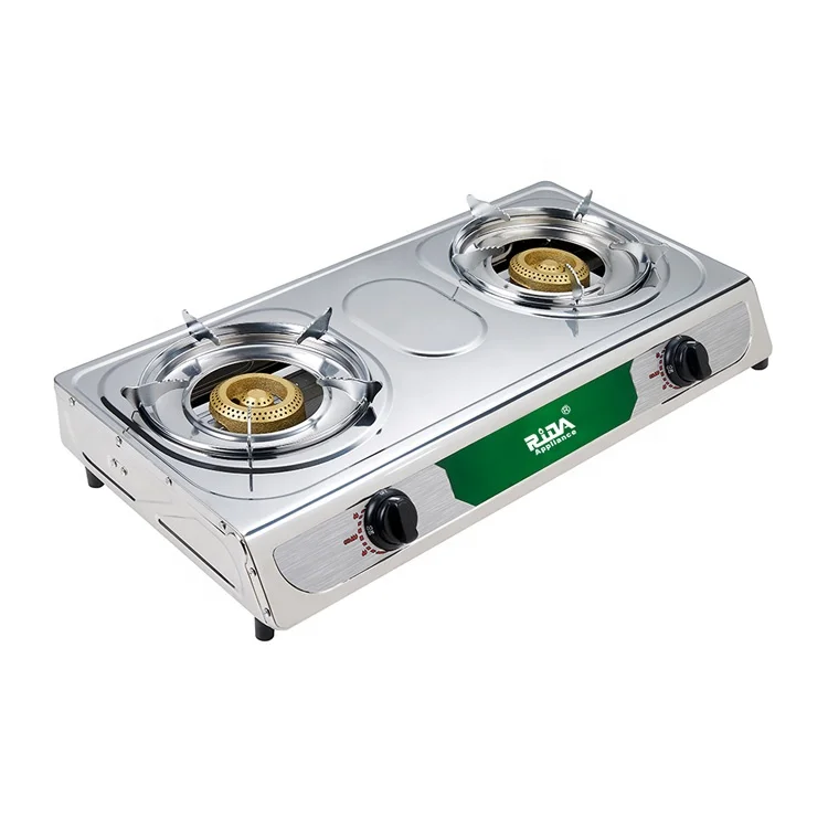 Запчасти для кухни меди латунной крышкой яркие искры дизайн два верхних конфорочной газовой плиты