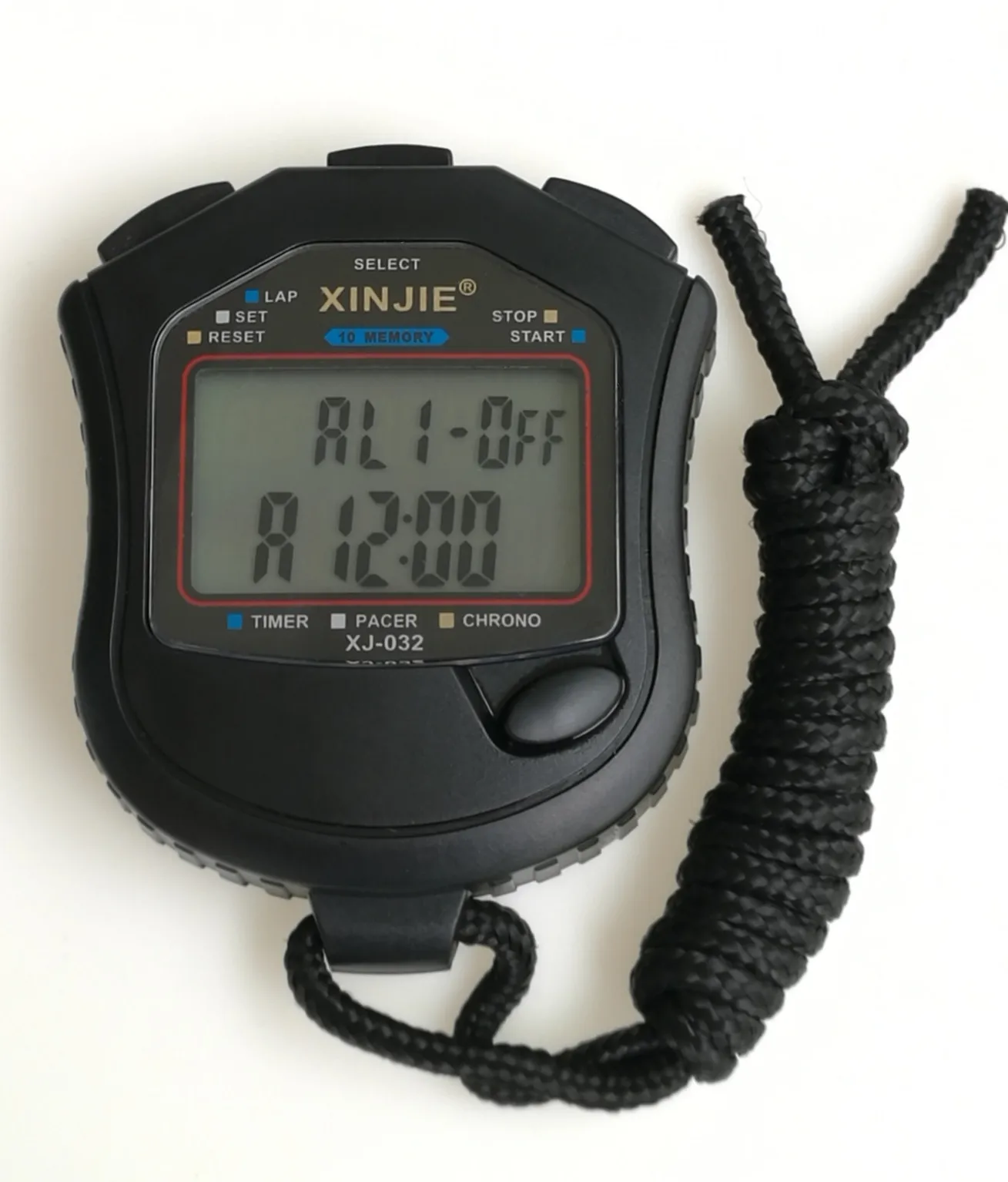 Ручной цифровой ЖК-хронограф спортивный счетчик Секундомер Таймер Будильник Секундомер