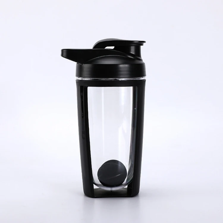 Plastic Sport Protein Bottle Bpa Free Custom Logo Gym Black Water Bottles Travel Shaker Blender