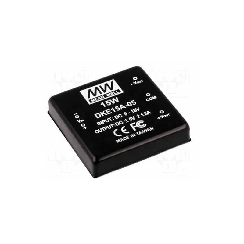 Original meanwell DKE15A-12 15W DC-DC Regulated Dual Output Converter