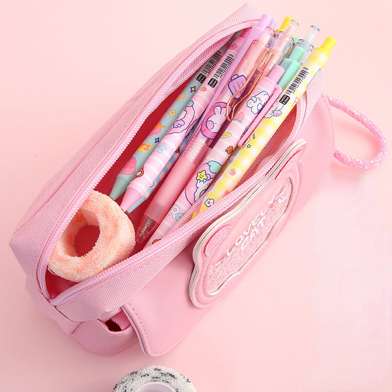 New large-capacity pencil case stationery  for primary school students  pencil case for junior high school students pencil case