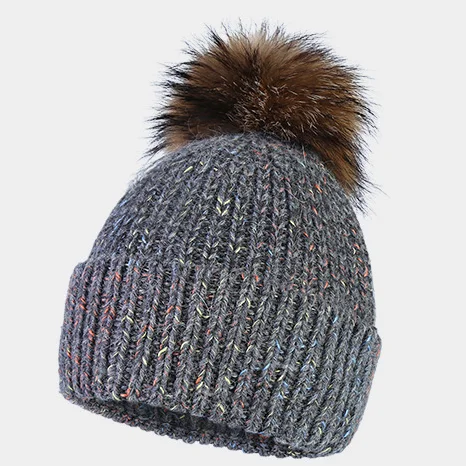 Villus Hot Sell Fashion beanie cap Sport knitted hat Custom bonnets Winter knitted beanie hat cap Bobble hat