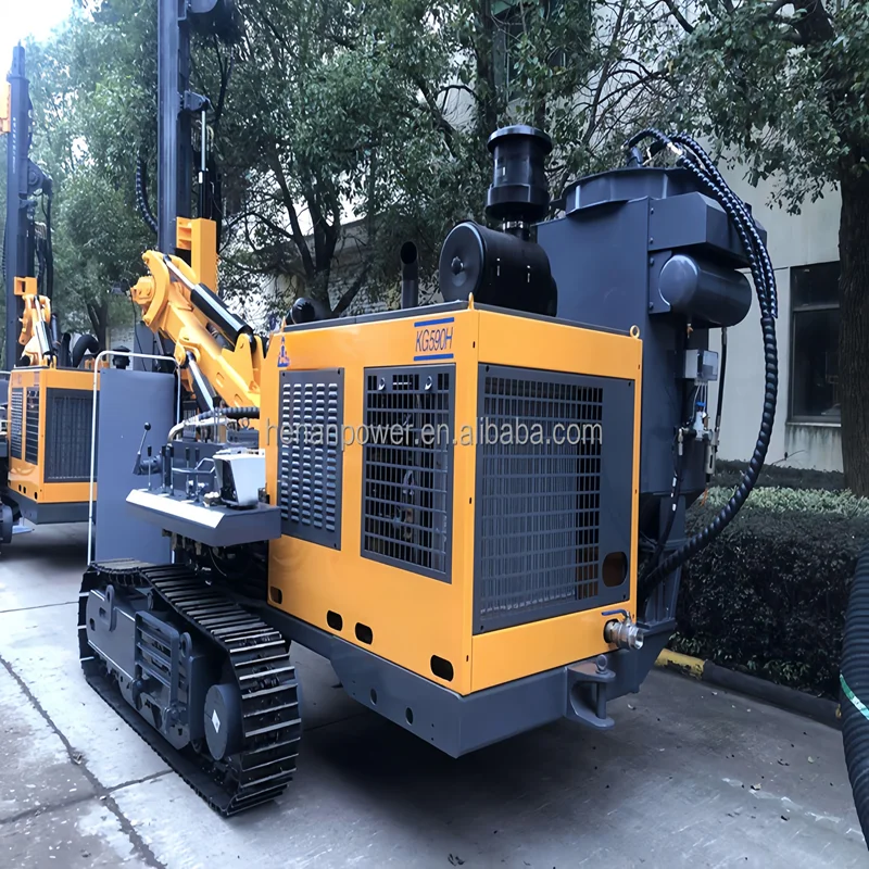 KG590/KG590H China famous brand Kaishan steel crawler type mine dth drilling rig machine for sale