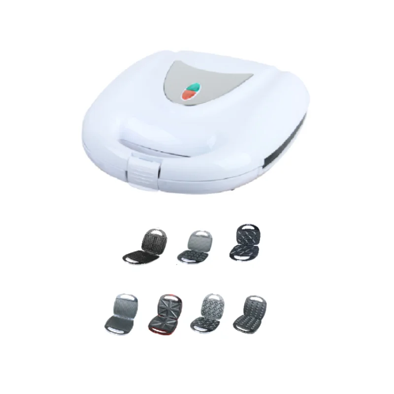 7 in 1 New Electric Waffle Maker 4 Slice Breakfast Toaster Sandwich Machine Grill Donut Changeable Plates