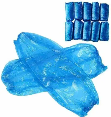 
 Одноразовые Нарукавники из полиэтилена машинного изготовления с эластичными манжетами и локтем  