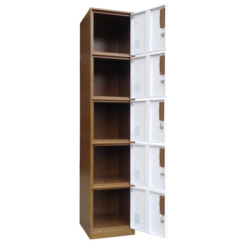 Modern code Steel  5-tier Locker for Gym Clothing  Workshop  Warehouse  Supermarket kidgarden school kidgarden