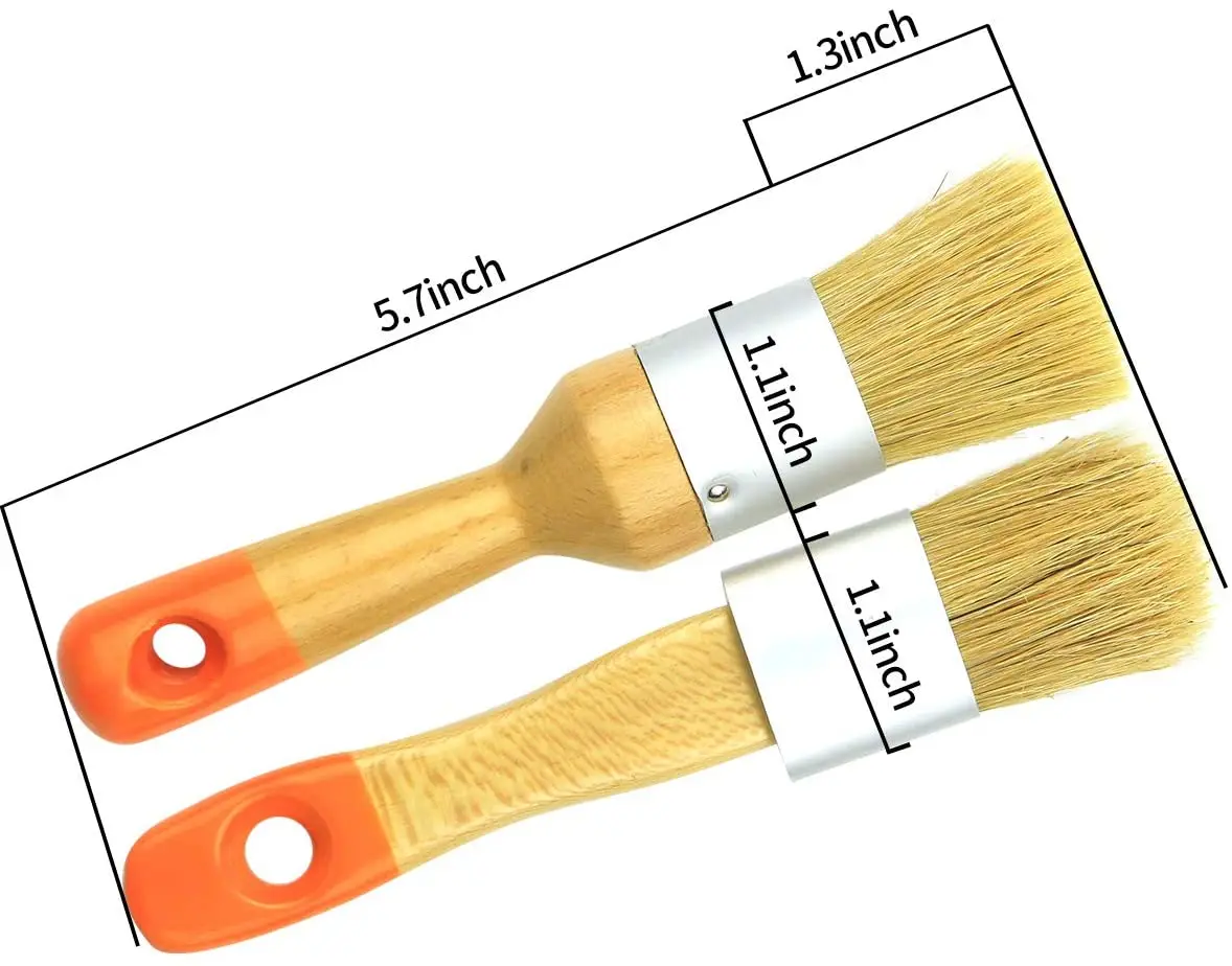 4 pieces of furniture with chalk and wax paint brushes powder brush paintings and small DIY paintings for wooden decorative furn