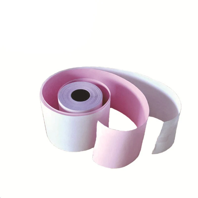 76mmx70mm 3ply Carbonless Thermal Paper white yellow pink NCR