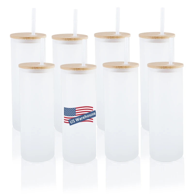 Склад в США на заказ 15Oz 16 Oz 20 снежный шар замороженный кофе чашки стеклянные пивные матовый может предварительно просверленные банка с крышкой и
