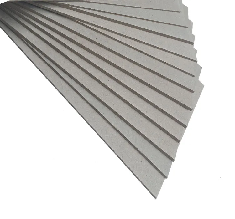 Laminated Grey Cardboard 1.5mm solid grey board press cardboard high density 2.5mm gray chip board paper board grey