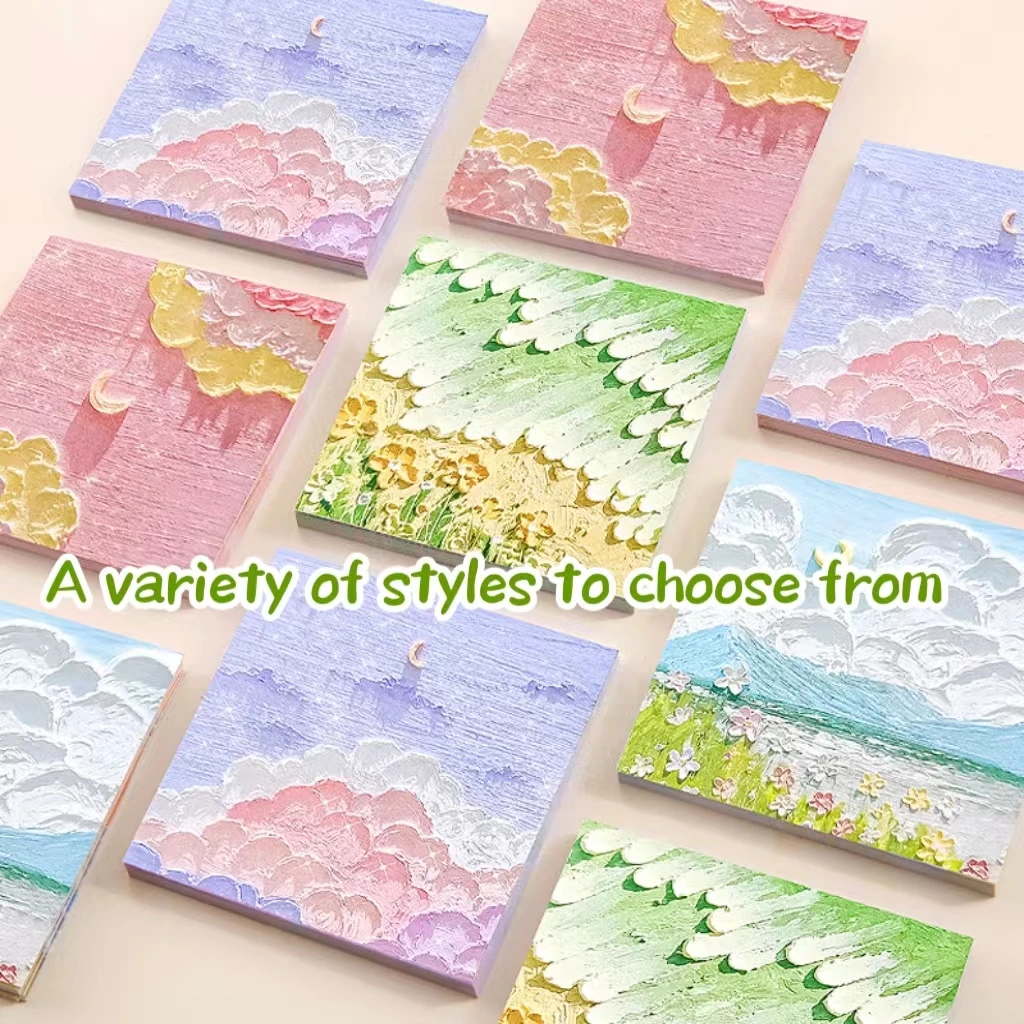 Wholesale Landscape Notes paper with sticky pocket Student Office High Appearance Level notes