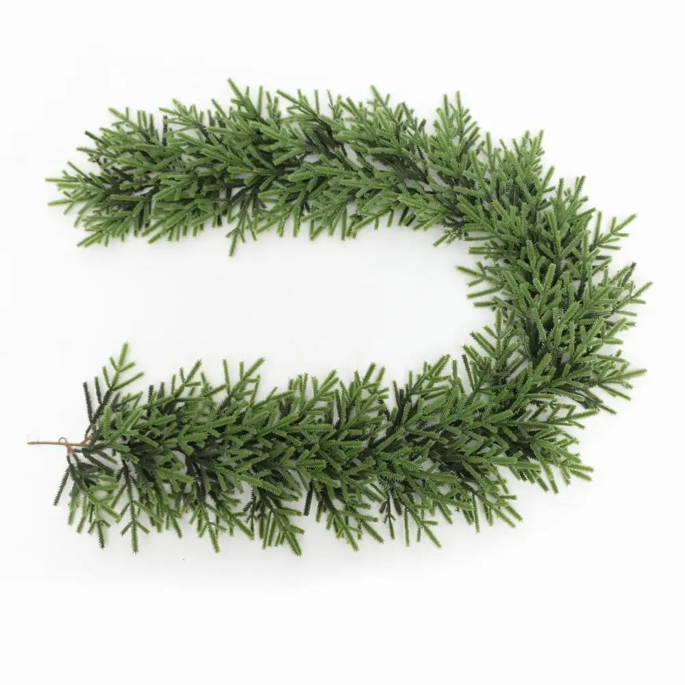 Christmas decoration Supplies 140cm green PE Christmas garland with pinecone/white/red berries for home party decor