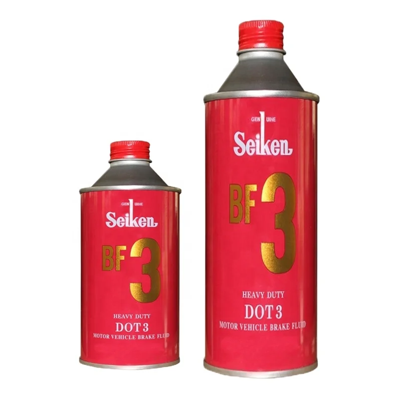 354ML High Quality Synthetic Hydraulic Brake Fluid DOT3 Mental Tin Oil Brake