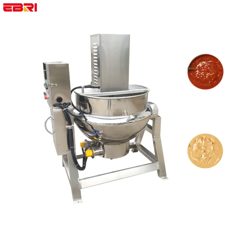 Customizable jam making jacketed steam kettle steam jacketed milk boiling kettle steam jacketed kettle with stirrer