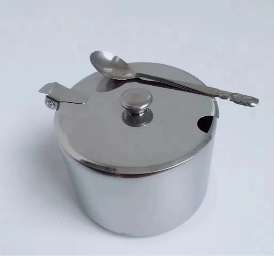 Stock for wholesales or customized production monosodium glutamate filling seasoning tank with covered sugar cup