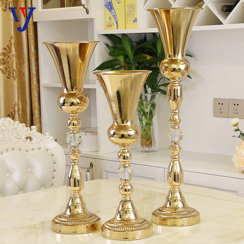 Home wedding decorations candlestick tall flower  vase ornaments