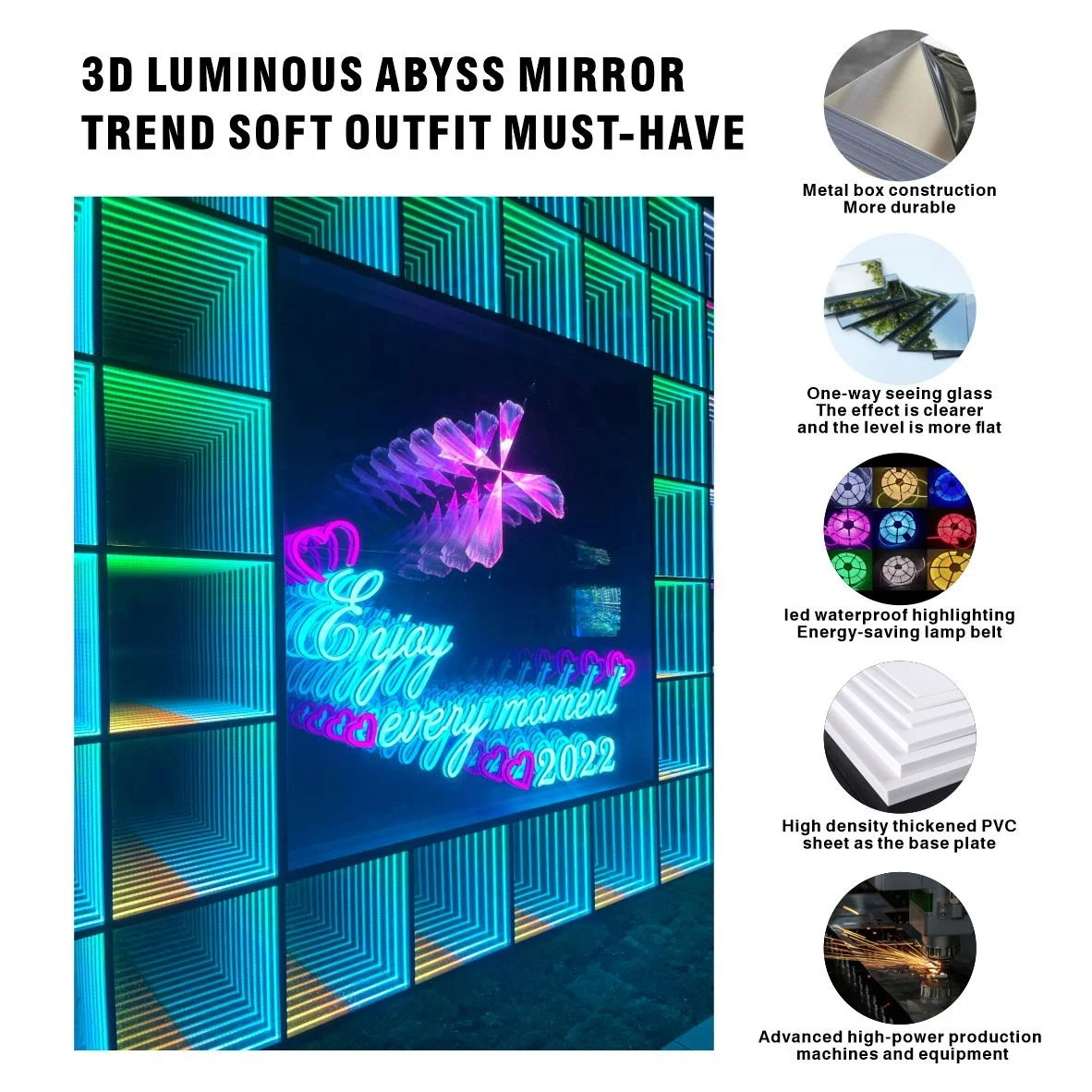 custom logo 3d led infinity mirror mirrored infinity letters led infinity mirror