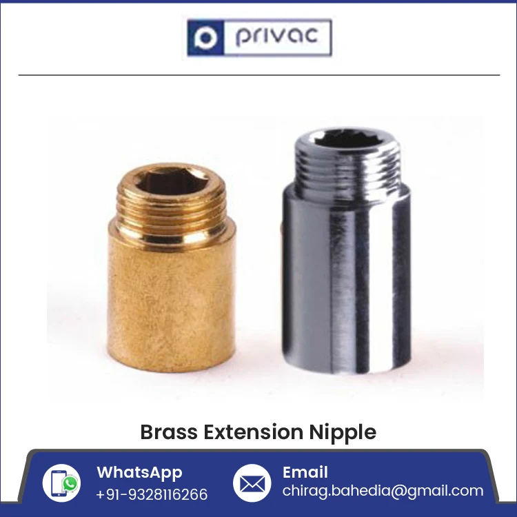 High Quality Standard Grade Chrome Plated Brass Pipe Extension Nipple