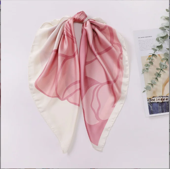 Luxury Decorative Scarf Shawl 70*70cm Neckerchief Silk Square Satin Scarves