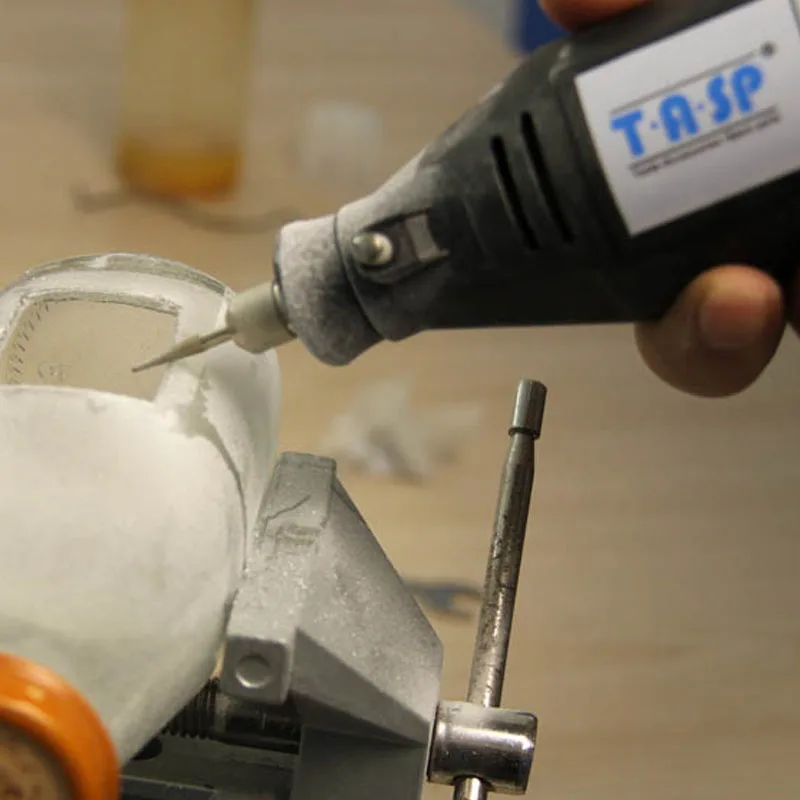 TASP 30pcs 3.2mm Shank Diamond Coated Rotary Burrs Abrasive Grinding File Bit Set Tools Accessories