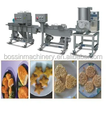 Mini Breading Machine SXJ200 for burger patty making machine