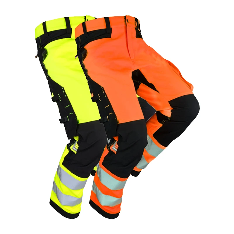High Quality Personal Protection Tear-Resistance Work Pants High Visibility Waterproof Trousers Reflective Safety Pants