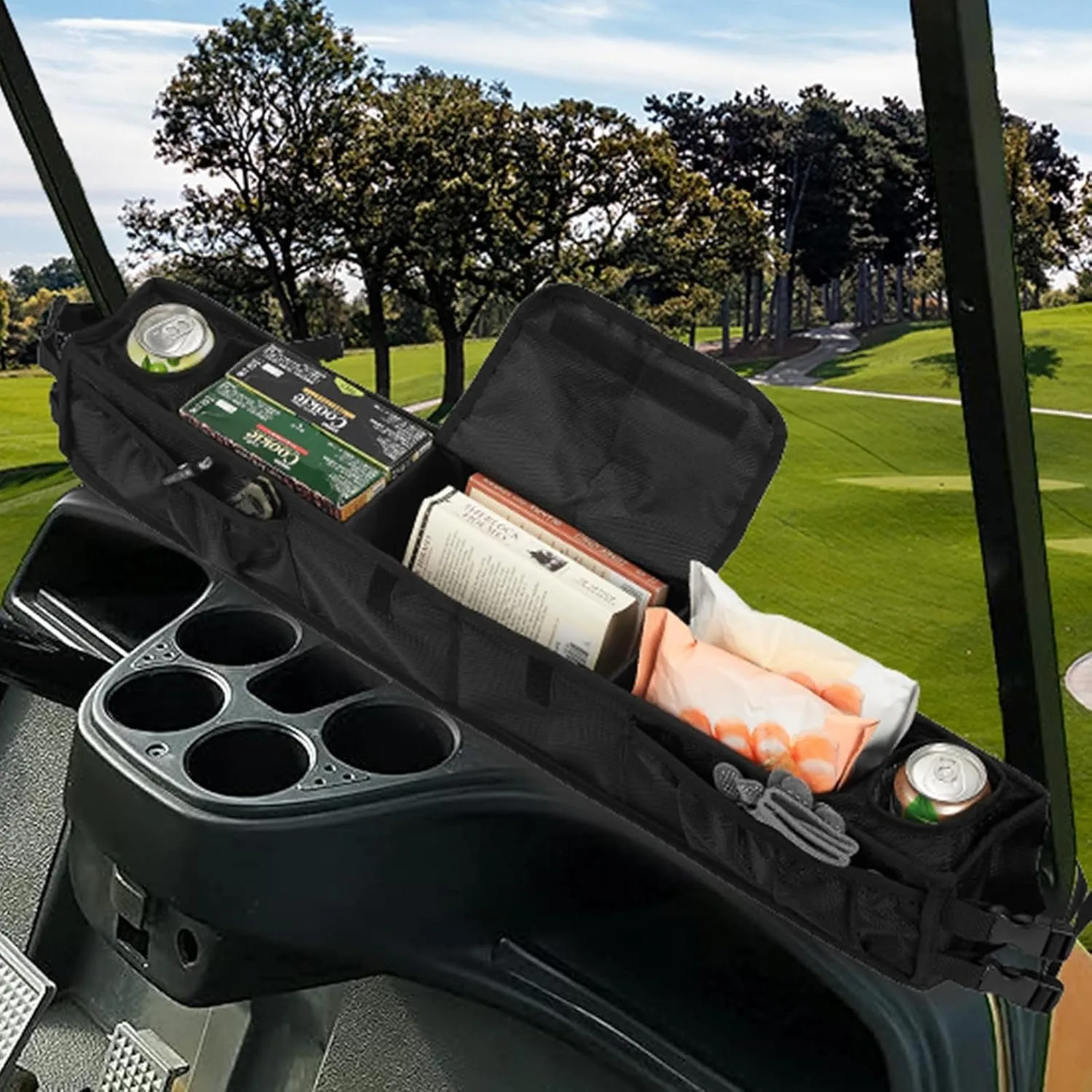 Golf cart front storage basket  storage rack Golf bag cart accessories frame  Latest Design Fordable Golf Car Trunk Accessory