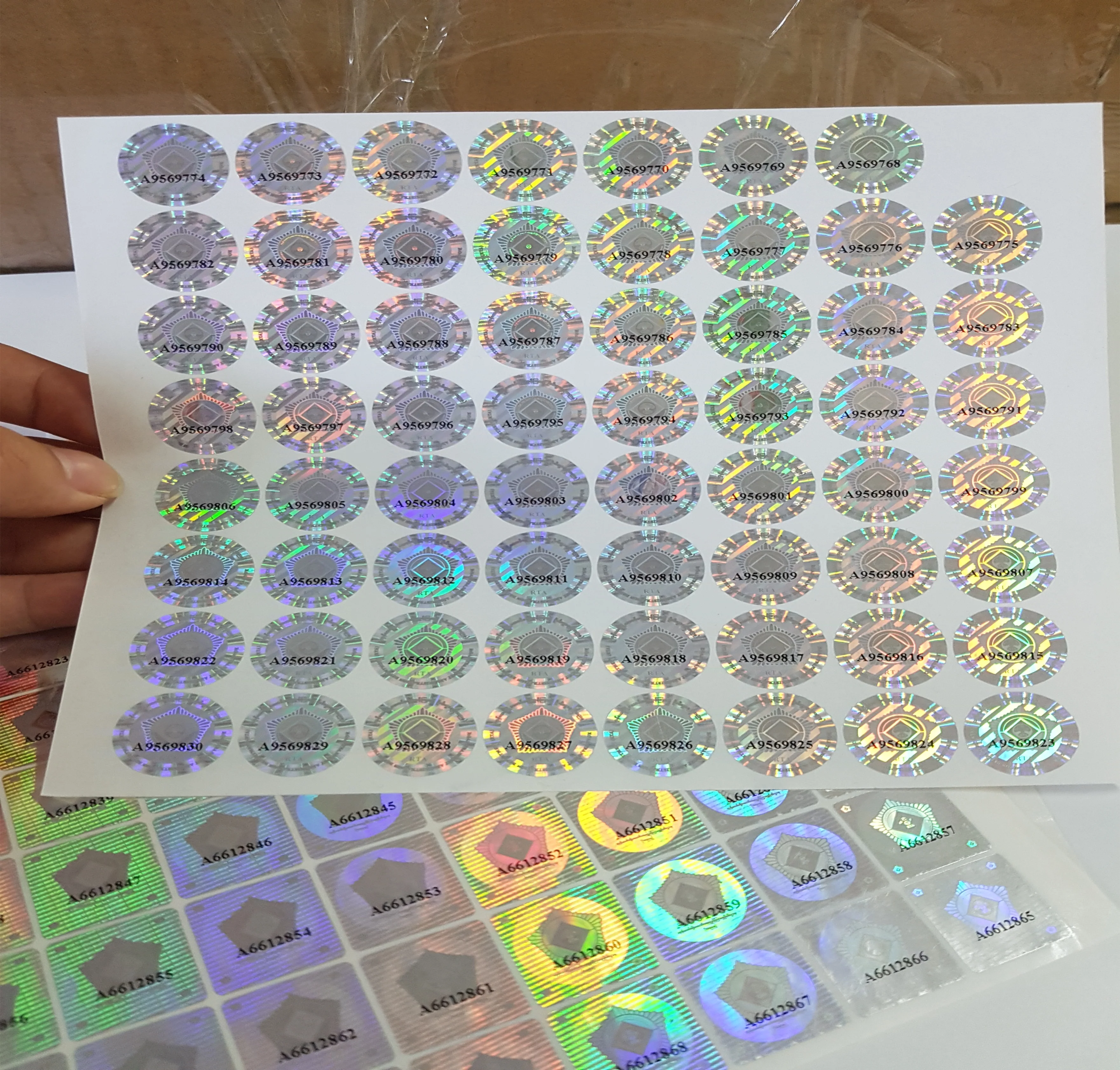 Custom cheap price 3 D / 2D  round shape  hologram Security hologram sticker/label with competitive price